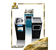 Tempat Sampah Persegi Body Warna Tutup Stainless 430, 91048