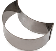 Crescent Moon Cutter, Cetakan Kue bentuk Bulan Sabit Aluminium, 84000