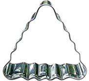 Triangle Cutter, Cetakan Kue Segitiga Aluminium, 83000