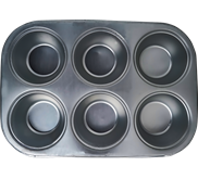 Muffin Pan 6 in 1, Cetakan Kue Aluminium, 50011