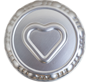 Lux Heart 16 cm, Cetakan Kue / Pudding, Aluminium, 80020
