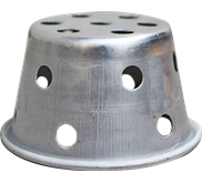 Mangkok Kue Lubang 8 cm (6 in 1), Cetakan Kue Aluminium, 70036