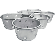 Mangkok Kue Lubang 7 cm (6 in 1), Cetakan Kue Aluminium, 70035