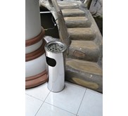 Asbak Tempat Sampah Stainless Tutup Perforated, SLB30