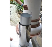 Asbak Tempat Sampah Stainless Medium Single Hole 75lt, ATSMSH - 91073
