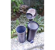 Pedal Bin Stainless, Tempat Sampah standard colored 25Lt, 91040