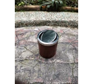 Dustbin Swing Mini Wood Texture Plastic Bucket, Tempat Sampah