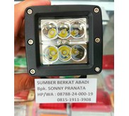 LAMPU LED 12V 24V 6 TITIK MATA - LED SPOT 6 LAMP COMPLETE HEAT SINK