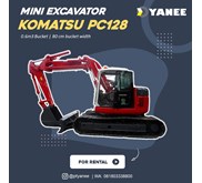 RENTAL SEWA Excavator Komatus PC128 / PC100 Surabaya Jawa Timur