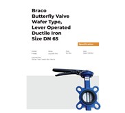 Butterfly Valve Wafer Type Ductile Iron 2.5