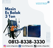 Mesin Es Balok Kapasitas 3 Ton