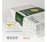 Paper Lunch Box Foodgrade Large
