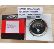 VEETHREE V13012C 220820 BATTERY VOLT METER GAUGE 8-16V 52MM 12VDC ASLI