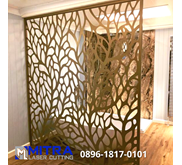 Jasa Pembuatan Partisi Ruangan Motif Laser Cutting