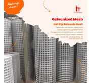 Hot Dip Galvanis Mesh Galvanized Mesh Kawat Galvanis