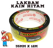 Lakban hitam 35 mm x 12 m