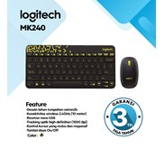 Mouse Keyboard Logitech Wireless MK240