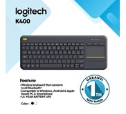 Logitech K400 Plus Keyboard Wireless - Original Garansi Resmi 1 Tahun 