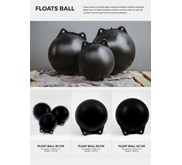 pelampung bola hitam