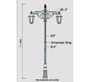 Tiang PJU Decorative HUMANIA-DN2ARM