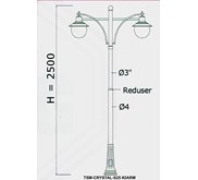 Tiang PJU Decorative S25-2ARM