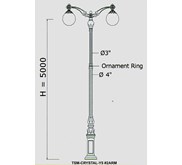 Tiang PJU Decorative Y5-2ARM