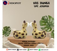 Vas Sukulen Kaktus Mini Bentuk Hewan Jerapah Dekorasi Rumah
