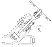 GLOBE VALVES PRESSURE SEAL 'Y' TYPE