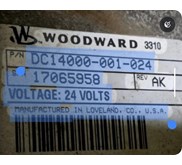 WOODWARD DC14000-001-024 ACTUATOR 24V DC14000001024 DC 14000 001 024