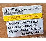 MCBEE INTERSTATE M-4981796 3967059 4397228GASKET CYLINDER HEAD