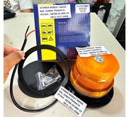 LAMPU LED ROTARY LAMP 10V-110V YELLOW AMBULANCE CAR TRUK FORKLIFT