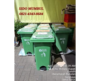 Tempat Sampah Pedal Roda Green Leaf 120 Liter 2102