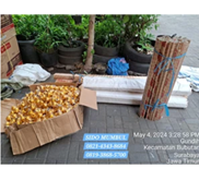 Tiang Gagang Gorden Gold Rumah