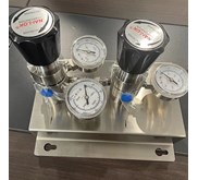 Stainless Steel N2 H2 Manifold Semi-Automatic Pressure Gauge