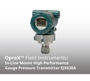 EJX630A In-Line Mount High Performance Gauge Pressure Transmitter