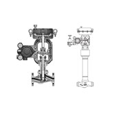 Top guided single seated control valve Model AGVB _ _ _ / AGVM _ _ _ 
