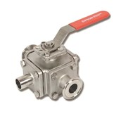 620A, Multi-Way Sanitary Ball Valve Size: 1/2
