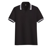 Kaos Polo Shirt Strip Lengan Pendek