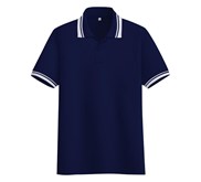 Polo Shirt Kerah Polos Strip Putih