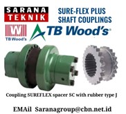 TB Woods Coupling Sureflex Spacer SC with Rubber Type J