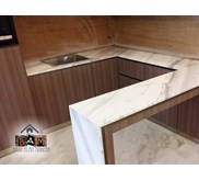 Meja Dapur Marmer Putih elegan