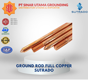 Ground Rod Tembaga Murni 1/2