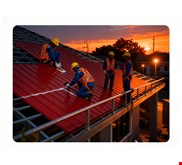 Jasa Pasang Genteng Spandek Rangka Atap Baja Ringan