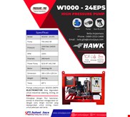 hydrotest waterjet hawk pompa 1000 bar 24 Lpm