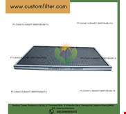 Air Filter with Stainless Steel Aluminum Frame Synthetic Fiber Panel 