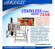 Stainless Steel Mixing Tank