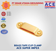 Klem Kabel Tape 25x3mm, DC Tape Clamp Brass Coating Copper India