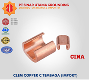 C-Clamp Tembaga 120mm-120mm - Klem Compression Connector 