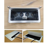 Stop kontak meja - colokan soket model manual Flip-up cover DS-241