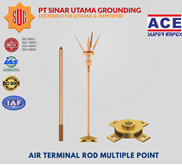 Air Terminal Rod Multiple Point 3/4” Inc x 60cm (600mm) Import